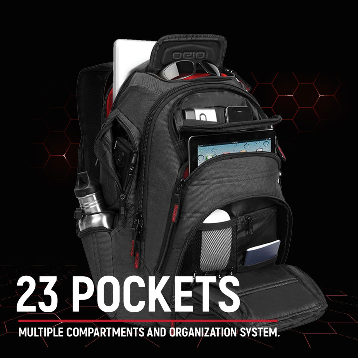 Renegade Backpack (Renegade by OGIO – Large, Polyester, Black, Model 111059_03
