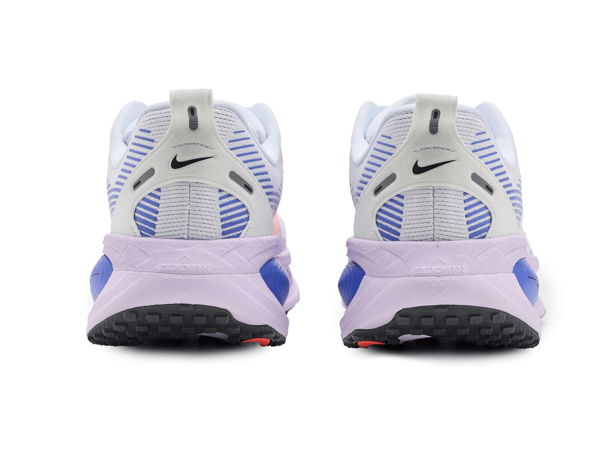Womens Vomero 18 White/Hot Lava/Violet Mist/Sapphire 6.5 Wide by Nike – 6.5 Wide, White/Hot Lava/Violet Mist/Sapphire, Model HM6804/IF0515-112