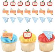 DecoPac School Rules Cupcake Toppers, 24 School Rules Icons Cupcake Rings For Back To School, Graduation, School Event & Parties - 24 Pack
