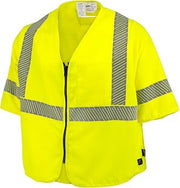 Radians Men's Premium Solid DH Air Class 3 Flame-Resistant Vest Hi-Vis Green Regular 2X