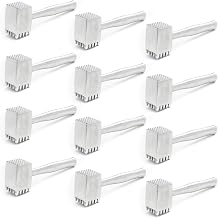 Adcraft Meat Tenderizer, 4-1/4" x 2-3/4" Head, Pack of 12, in Silver (TEN-12)