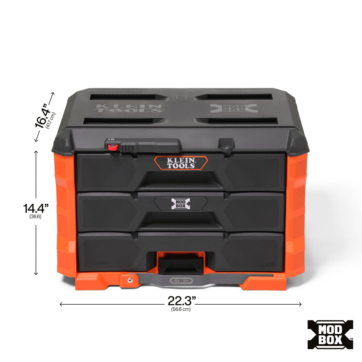 KLEIN TOOLS 3-Drawer / Orange / 50.0 pounds Tool Boxes