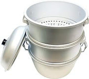 Excellanté 21" x 25 1/2" 50cm Big Hole/Bottom Aluminum Steamer