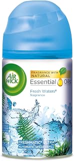 Air Wick Automatic Air Freshener Spray Refill, 1ct, Fresh Waters, Odor Neutralization, Essential Oils 5.89 ounce (Pack of 6)