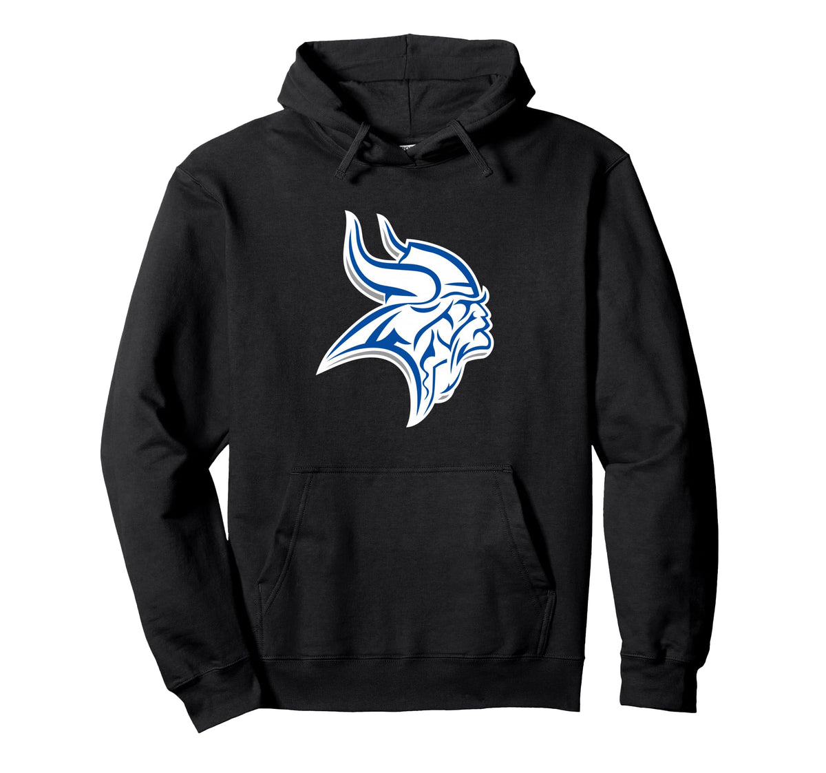 Curtis Vikings Pullover Hoodie by Curtis, University Place, WA 98466 – Black, Model 8A8PJXST47Y