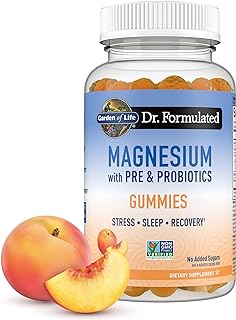 Garden of Life Dr. Formulated Magnesium Gummies, Peach Flavor, 60 Count