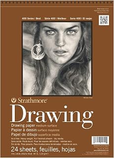 Strathmore (400-1 400 Series Drawing Pad, Medium Surface, 4"x6", 24 Sheets