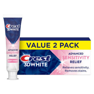 3DWhite Advanced Whitening Sensitivity Relief Toothpaste by Crest – 6.6 Ounce (Pack of 6), Pack of 6, Model P_11484