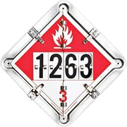 Labelmaster 126CT-OXM9 6 Legend Hazmat Flip Placard System for Tankers