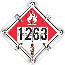 Labelmaster 126CT-OXM9 6 Legend Hazmat Flip Placard System for Tankers