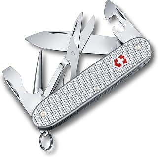 Victorinox Pioneer X Alox Swiss Army Pocket Knife, 9 Functions, Silver