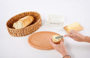 Mud Pie Terracotta Bread Warmer Set, Brown, 12.5 x 8.5 Inch