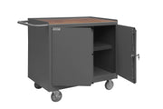 Mobile Bench Cabinet by Durham – Alloy Steel, Grey, Model 3113-TH-95