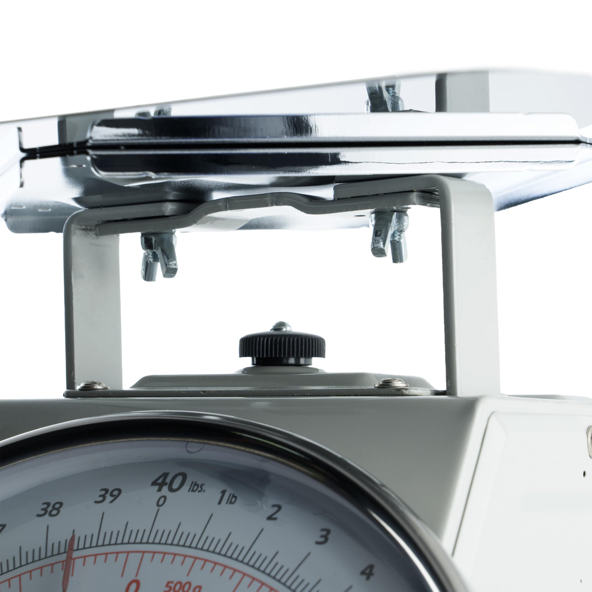 Winco 40 Pound / 8" / White, Steel Mechanical Scales