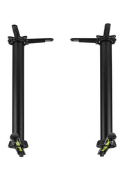 AUTO-ADJUST KT22 Self-Stabilizing Table Base | Twin-Pedestal by FLAT – Cast Iron, Black, Model CT2030