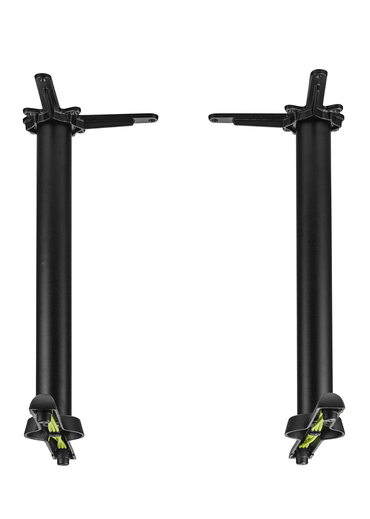 AUTO-ADJUST KT22 Self-Stabilizing Table Base | Twin-Pedestal by FLAT – Cast Iron, Black, Model CT2030