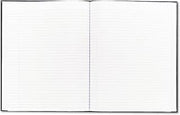 Blueline Executive Notebook with Ribbon Bookmark, 1-Subject, Medium/College Rule, Black Cover, (75) 10.75 x 8.5 Sheets