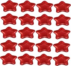 30pcs Disposable Paper Plates with Five Pointed Star Pattern Stylish Party Supplies for Birthdays Holidays and Events Sturdy and Unique Design for Easy Clean Up