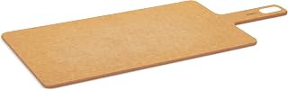Cuisipro Fiber Wood Cutting Board with Handle, 18 x 7.5 x 0.25in, Natural