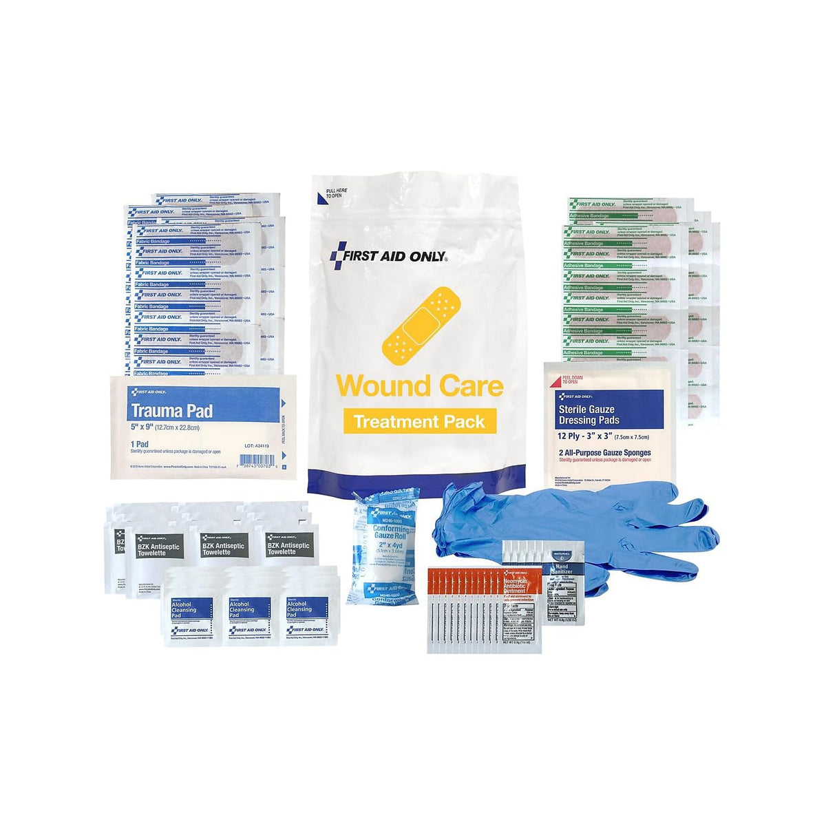 137-Piece Wound Care Treatment Pack () by First Aid Only – Multi, Model 91164