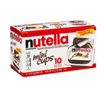 Hazelnut Spread Mini Cups - 10 Cups by Nutella – Package size of 5.2 oz, Pack of 12, Model 0980080112