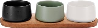 Cosy & Trendy Dela Apero Set of 4 - Serving Tray 32 x 10.5 cm + 3 x Bowls Diameter 9.5 x 5.5 cm