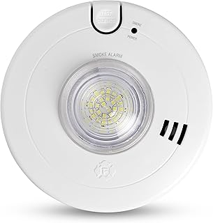 First Alert Hardwire Smoke Alarm with 10-Year Battery Backup & LED Light | SM110LED-AC
