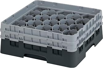Cambro 20S434110 20 Compartment Camrack 5 1/4" Black Case of 4