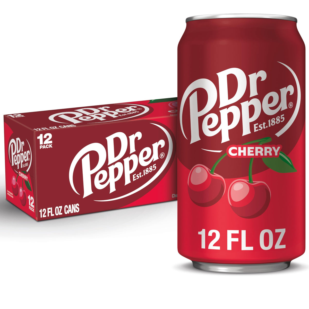 CHERRY, 12 OZ, 12 PK by Dr Pepper – 12 Fl Oz (Pack of 12), Pack of 12, Model 078000098167