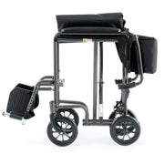 Global Industrial Healthcare Transport Chair – 19" W Seat, Black