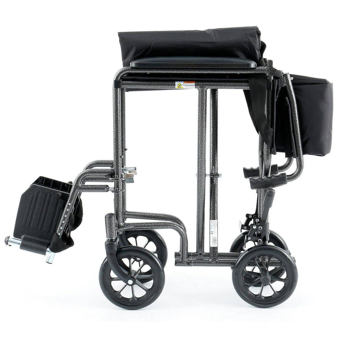 Global Industrial Healthcare Transport Chair – 19" W Seat, Black