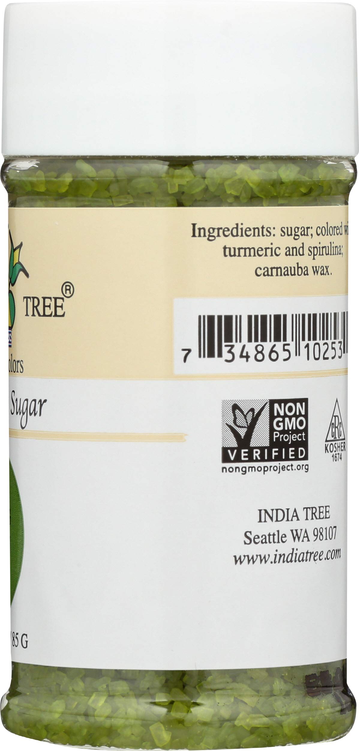 Decorating Sugar Green by India Tree – 3 Ounce, Green, Model 0734865102530