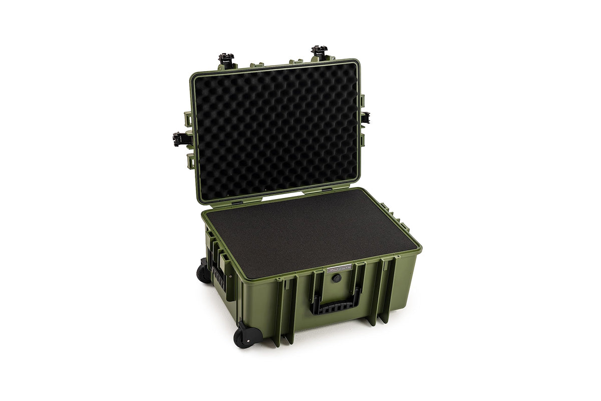 B&W International Bronze Green / Typ 6800 - Innenmaß 58x41x29cm / Cube Foam Hunting