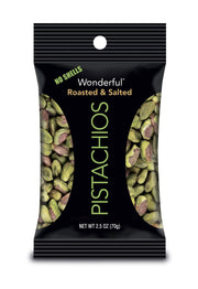 Wonderful Roasted and Salted Shelled Pistachio by Wonderful Pistachios – 24 pack, Pack of 24