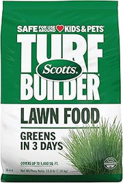 Scotts Turf Builder Lawn Food, 15.8 lbs. | 38-0-4 Granular Fertilizer for All Grass Types, Covers up to 5,000 sq. ft.