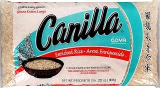 Goya Canilla Extra Long Grain Rice, Light, Pantry Staple, 2 Pound, 2-Pack
