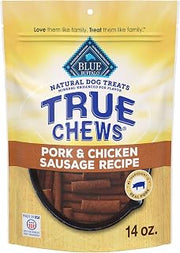 Blue Buffalo True Chews Pork & Chicken Sausage Dog Treats, 14 oz
