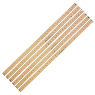 Wood Yardstick by Charles Leonard – Wood, Multi-coloured - Multi-coloured, Model CHL77565-6