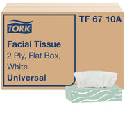 Tork Universal Facial Tissue Flat Box White, 2-ply, 30 x 100, TF6710A