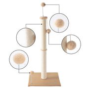 THE LICKER STORE Brown/Cream / 15.5 x 15.5 x 38 / Modern Scratching Posts