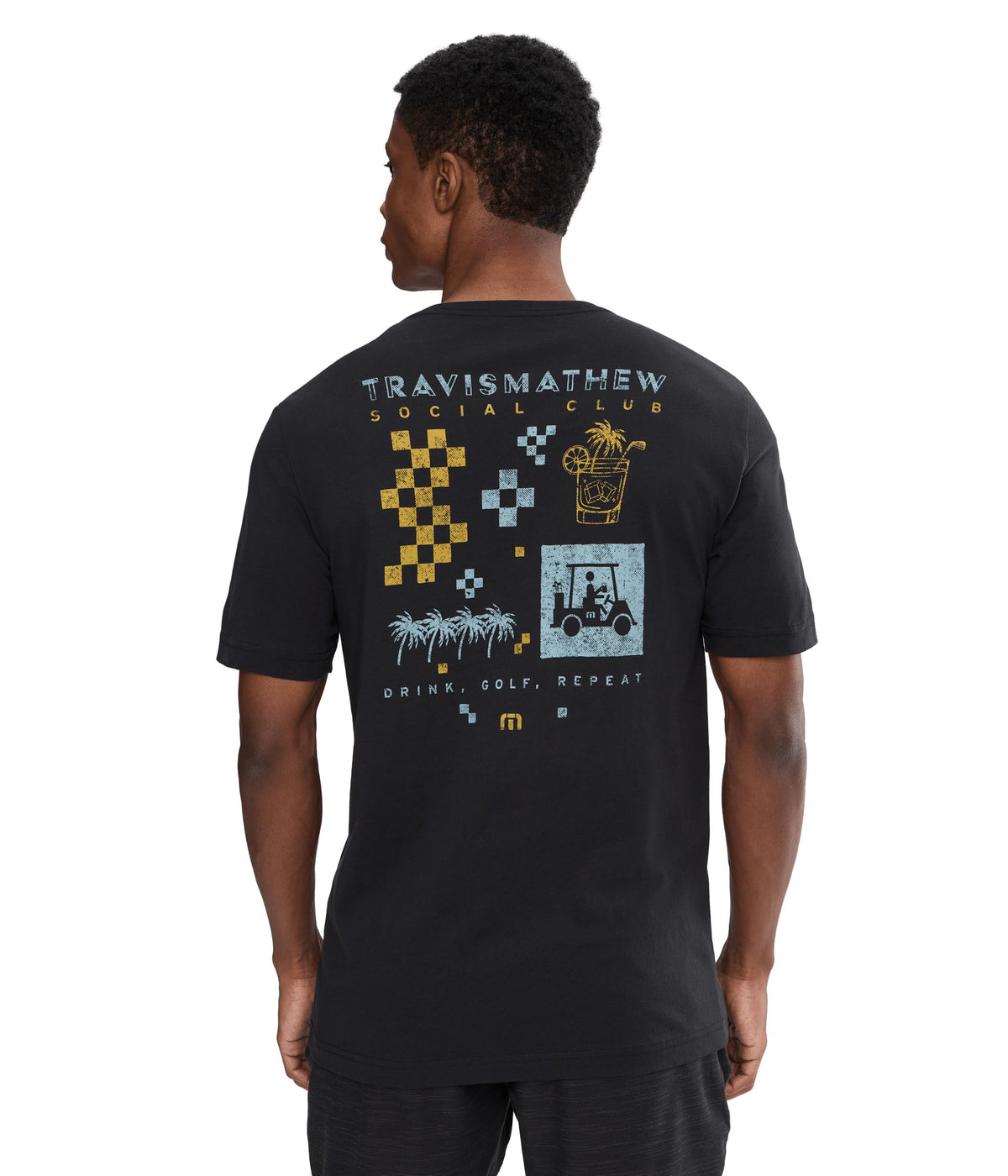 Men's Beverage Cart Tee by TravisMathew – Cotton, Black, Model A46206