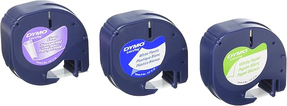 DYMO 12331 1/2 Letra Tag Tapes 3 Count