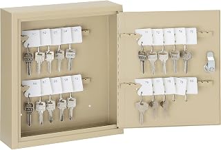 Global Industrial Key Cabinet, 60 Keys, 10-1/2x3x12-1/8, Sand