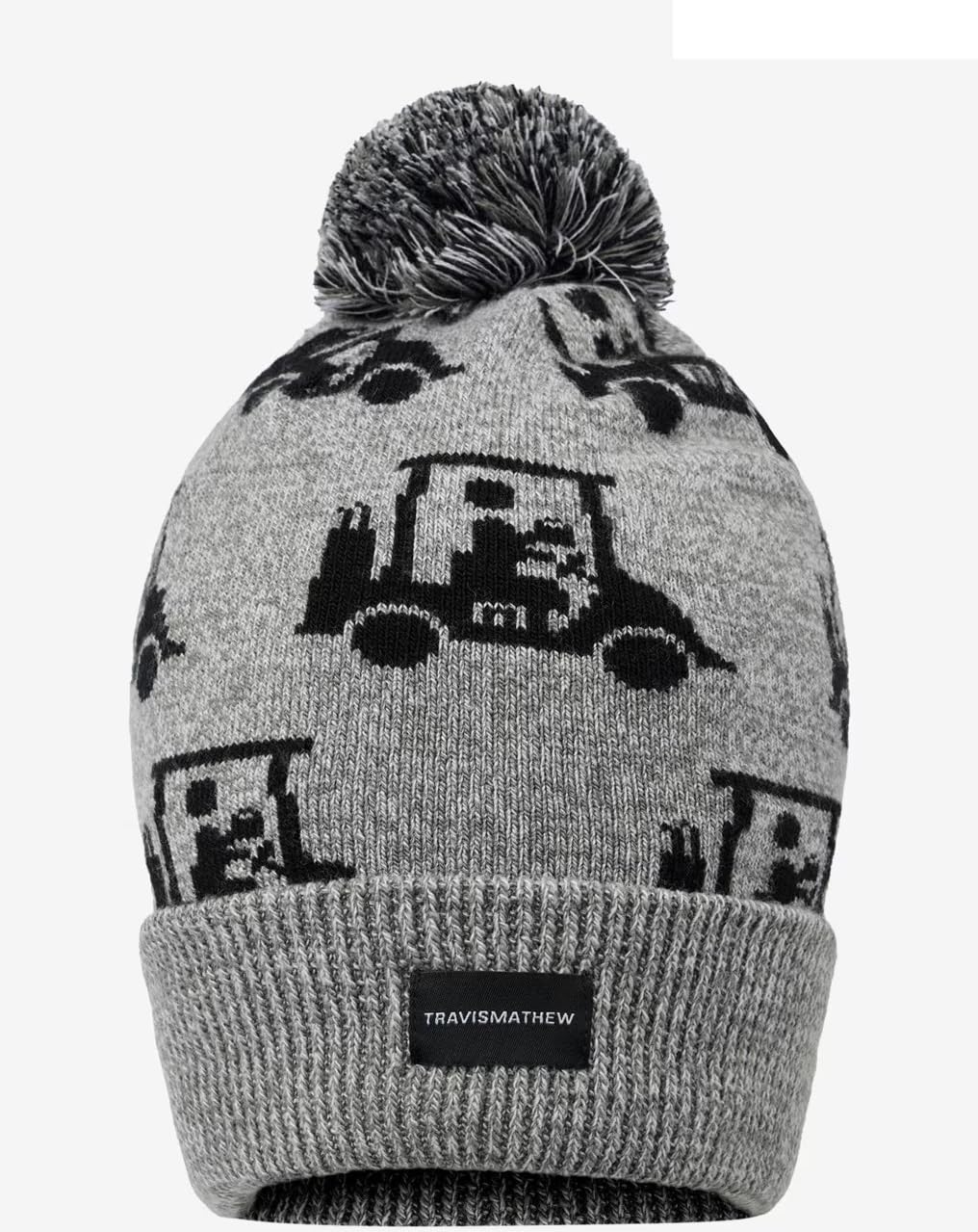 Men's Mapes Beanie Heather Grey One Size by TravisMathew – Rayon, Heather Grey, Model 1MAB274