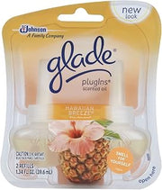 Glade Plugins Scented Oil Hawaiian Breeze Refill 1.34 Fluid Ounce 2 Count Family Pack of 10