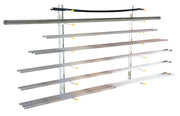 Steel Wall Mounted Material Rack 36 In. x 36 In. x 60 In. by Vestil – One Size, Alloy Steel, Silver, Model SR-WM