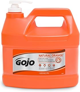 GOJO Natural Orange Pumice Hand Cleaner, Pump Bottle, 1ct x 1 Gal - 0955-02