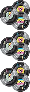 Creative Converting Birthday Beats Disco Party Vinyl Record Dessert Plates, 8 Count (Pack of 3)