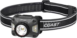 Coast FLX27R 1300 Lumens Voice Control Headlamp, USB-C Rechargeable +, Flood/Spot/Red/Greem Beams, Water Resistant