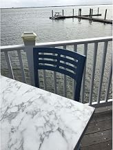 Grosfillex Exterior Vanguard 32"x32" Table Top -White Marble